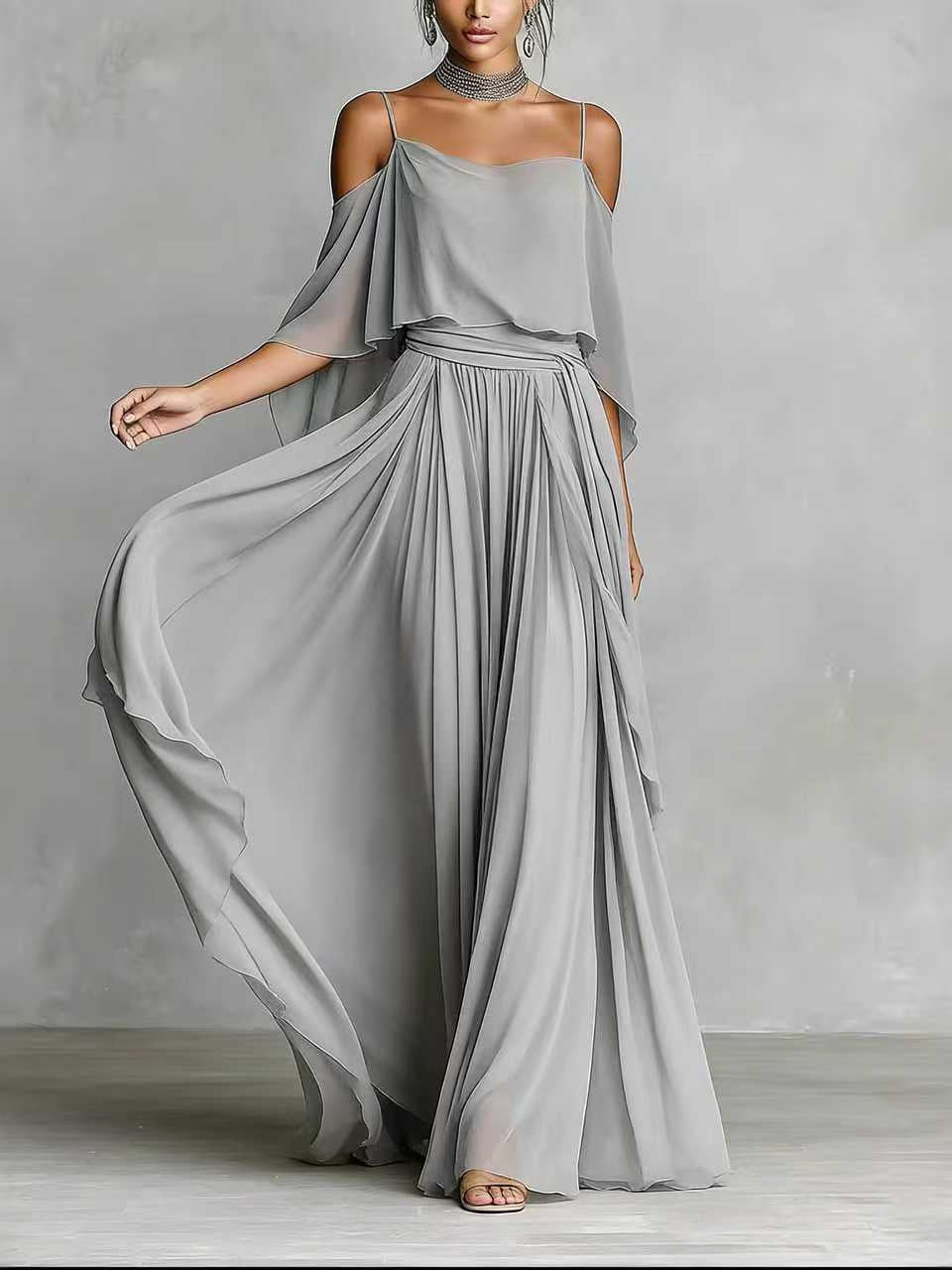 Sleeveless Hollow-Out Neckline Loose Dress