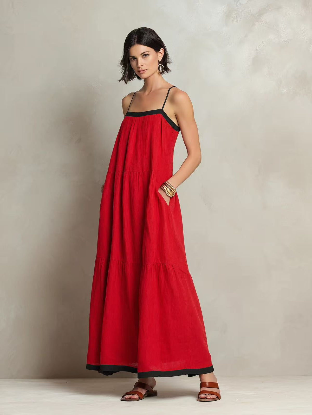 Spaghetti Strap Maxi Dress