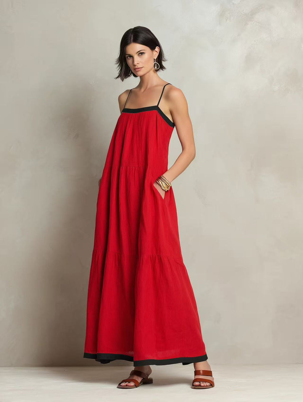 Spaghetti Strap Maxi Dress