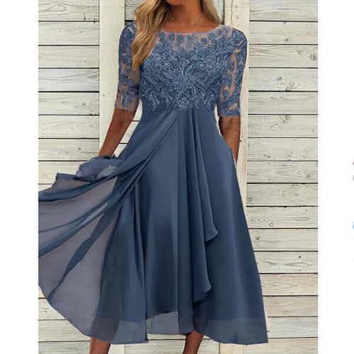 Chiffon Lace Evening Dress