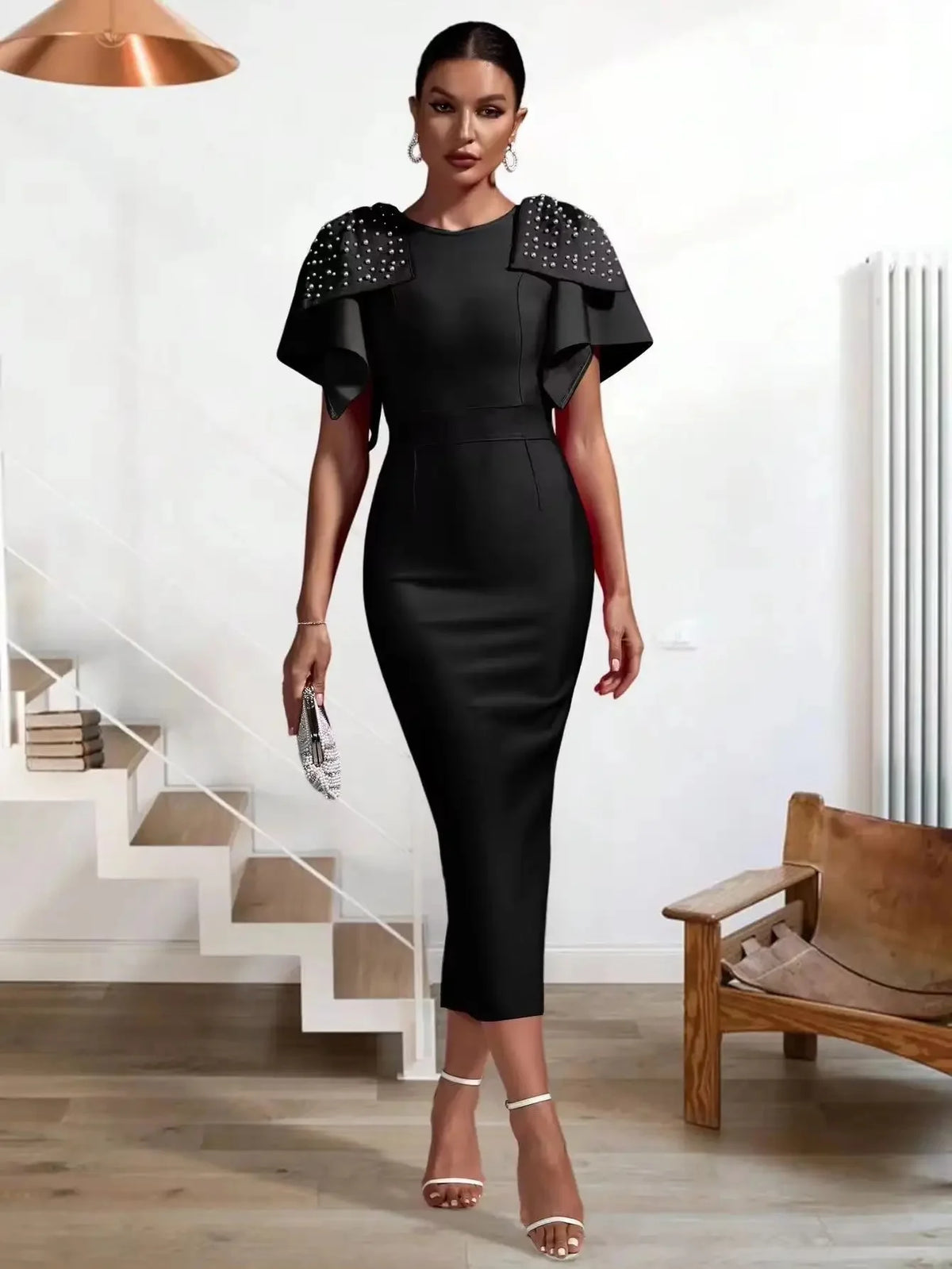 Beaded evening dress