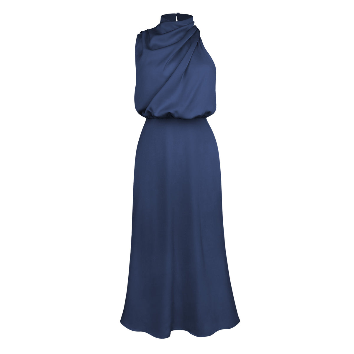 Sleeveless Satin Evening Dress