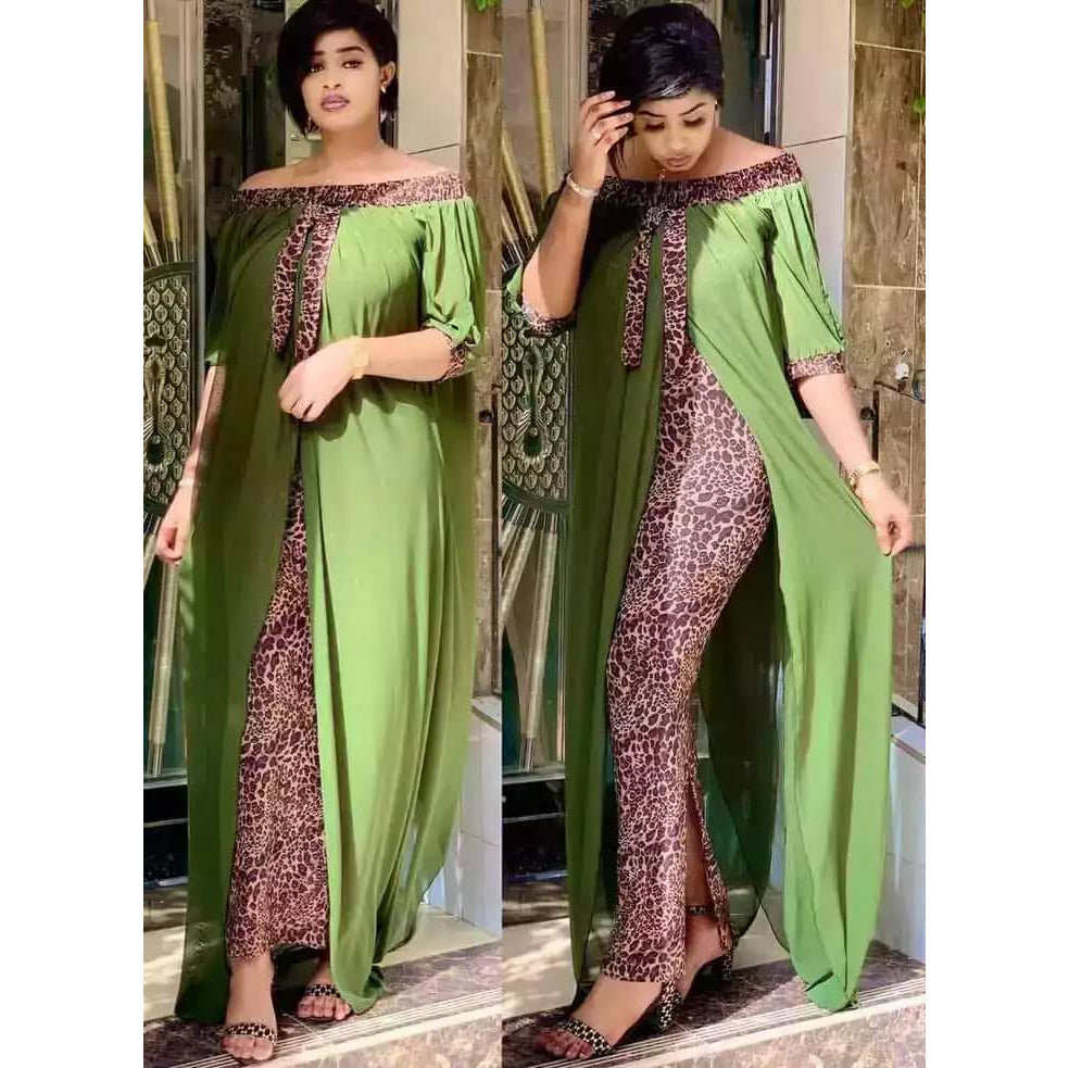 Leopard print dress for women