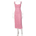 Floral Suspender Skirt Dress