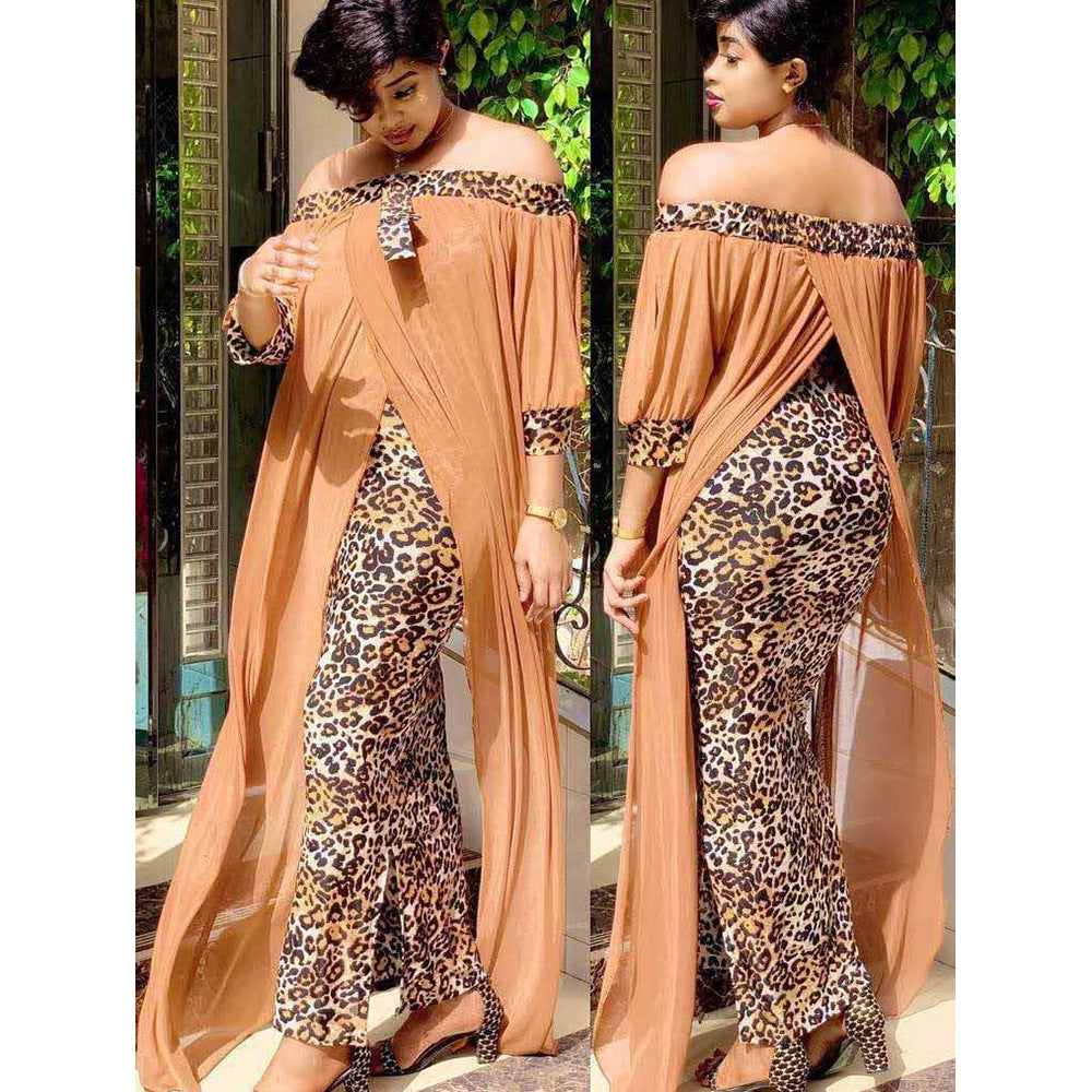 Leopard print dress for women