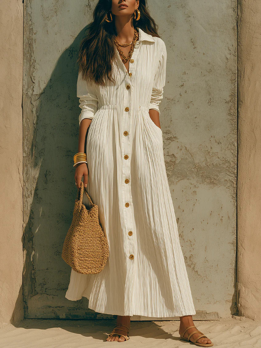 Women's Elegant Solid Color Long Dress